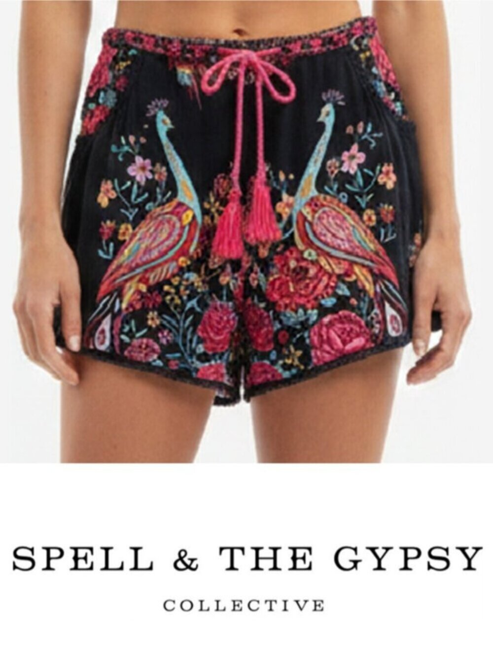 SPELL Hotel Paradiso Jet Shorts Size Small